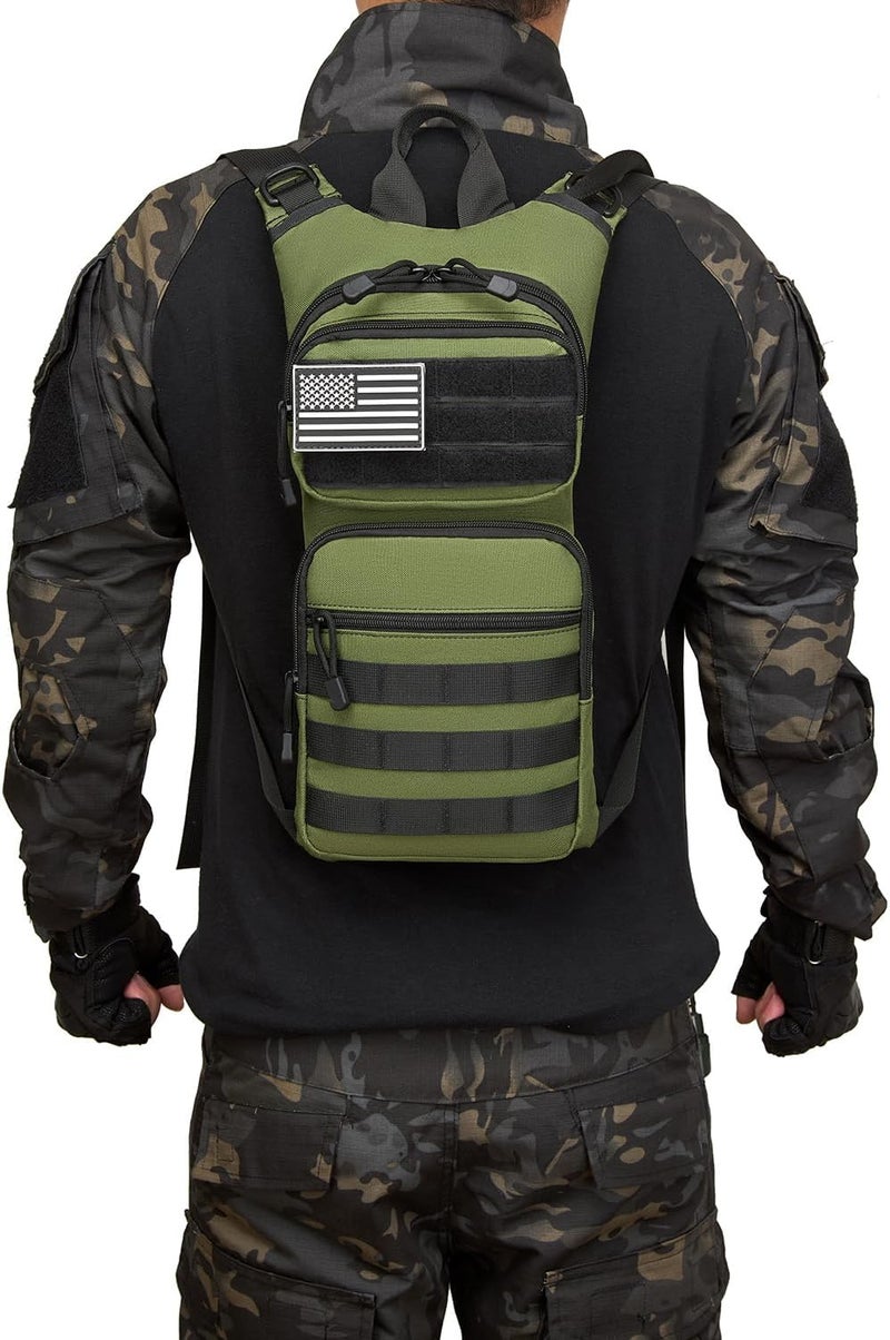 ATBP Insulated Water Hydration Pack Bag with 3L TPU Bladder Tactical Molle Hydration Backpack for Hiking Cycling Running - Image 5